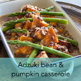 Adzuki bean & pumpkin casserole