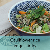 Cauli flower rice vege stir fry