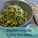 Zucchini noodles & pesto